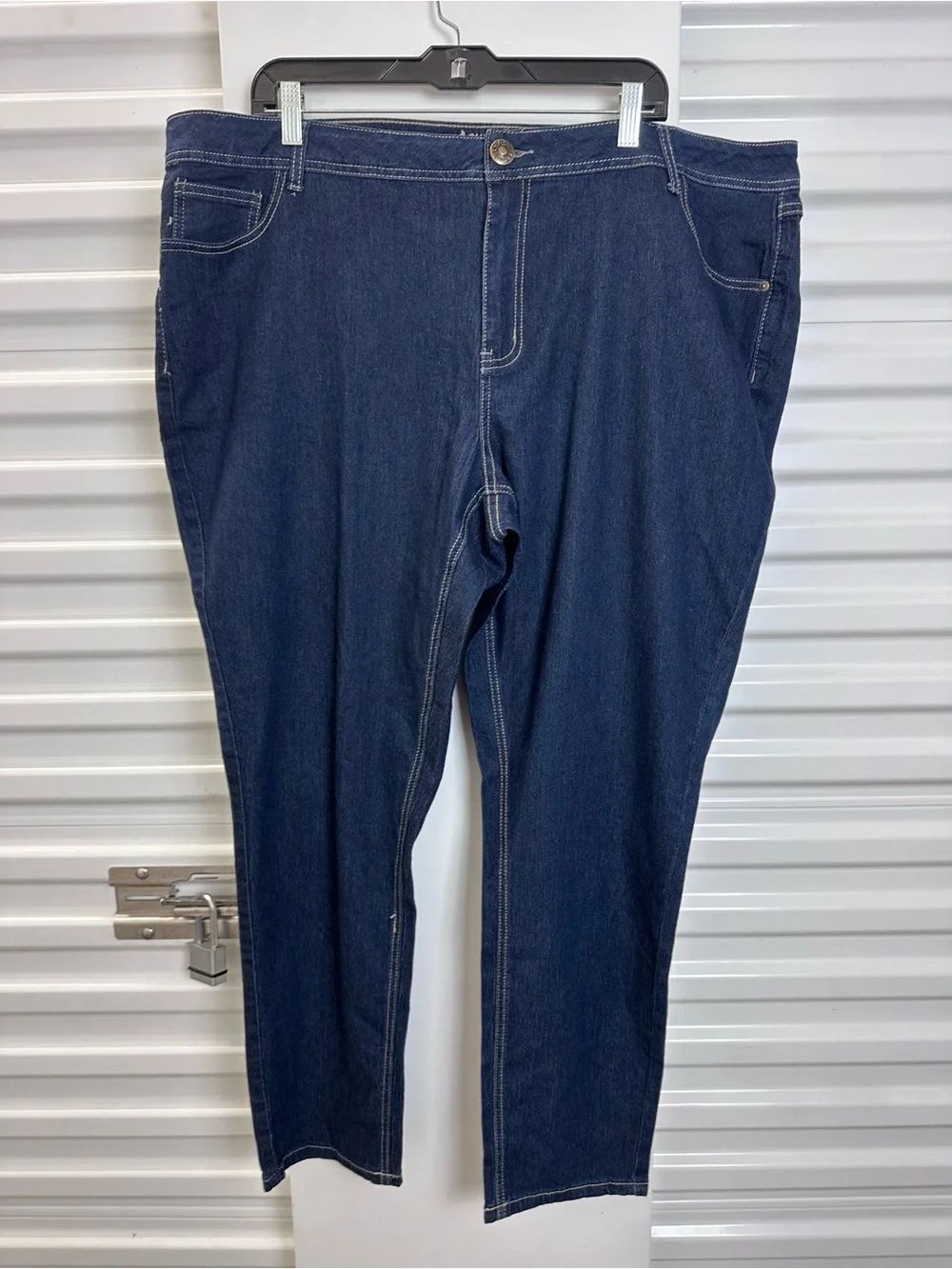 ⭐️Ashley Stewart Dark Indigo Petite Skinny Leg Jeans